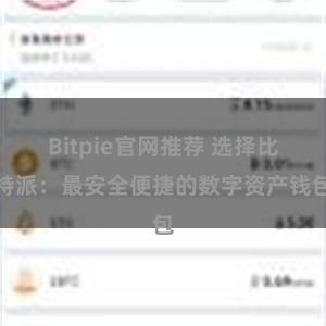 Bitpie官网推荐 选择比特派：最安全便捷的数字资产钱包