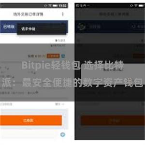 Bitpie轻钱包 选择比特派：最安全便捷的数字资产钱包