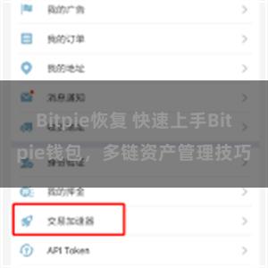 Bitpie恢复 快速上手Bitpie钱包，多链资产管理技巧