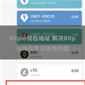 Bitpie钱包地址 解决Bitpie钱包常见使用问题