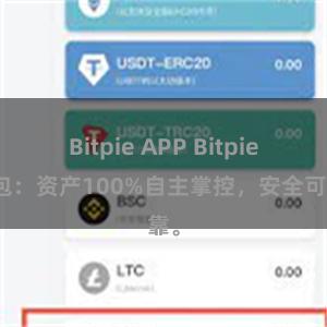 Bitpie APP Bitpie钱包：资产100%自主掌控，安全可靠。