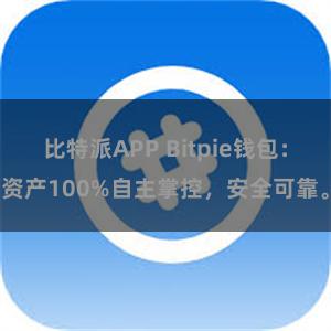 比特派APP Bitpie钱包：资产100%自主掌控，安全可靠。