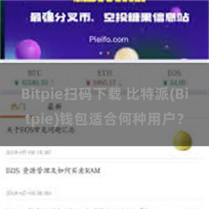 Bitpie扫码下载 比特派(Bitpie)钱包适合何种用户？