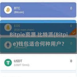 Bitpie资源 比特派(Bitpie)钱包适合何种用户？