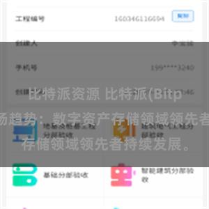 比特派资源 比特派(Bitpie)钱包市场趋势：数字资产存储领域领先者持续发展。