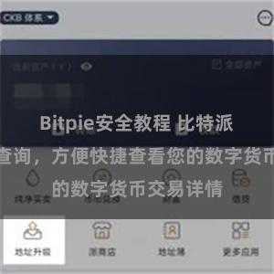 Bitpie安全教程 比特派交易记录查询，方便快捷查看您的数字货币交易详情