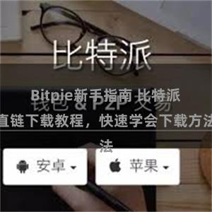 Bitpie新手指南 比特派直链下载教程，快速学会下载方法