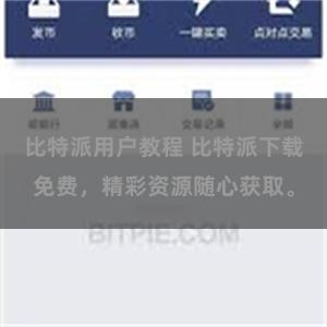比特派用户教程 比特派下载免费，精彩资源随心获取。