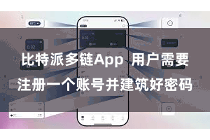 比特派多链App  用户需要注册一个账号并建筑好密码